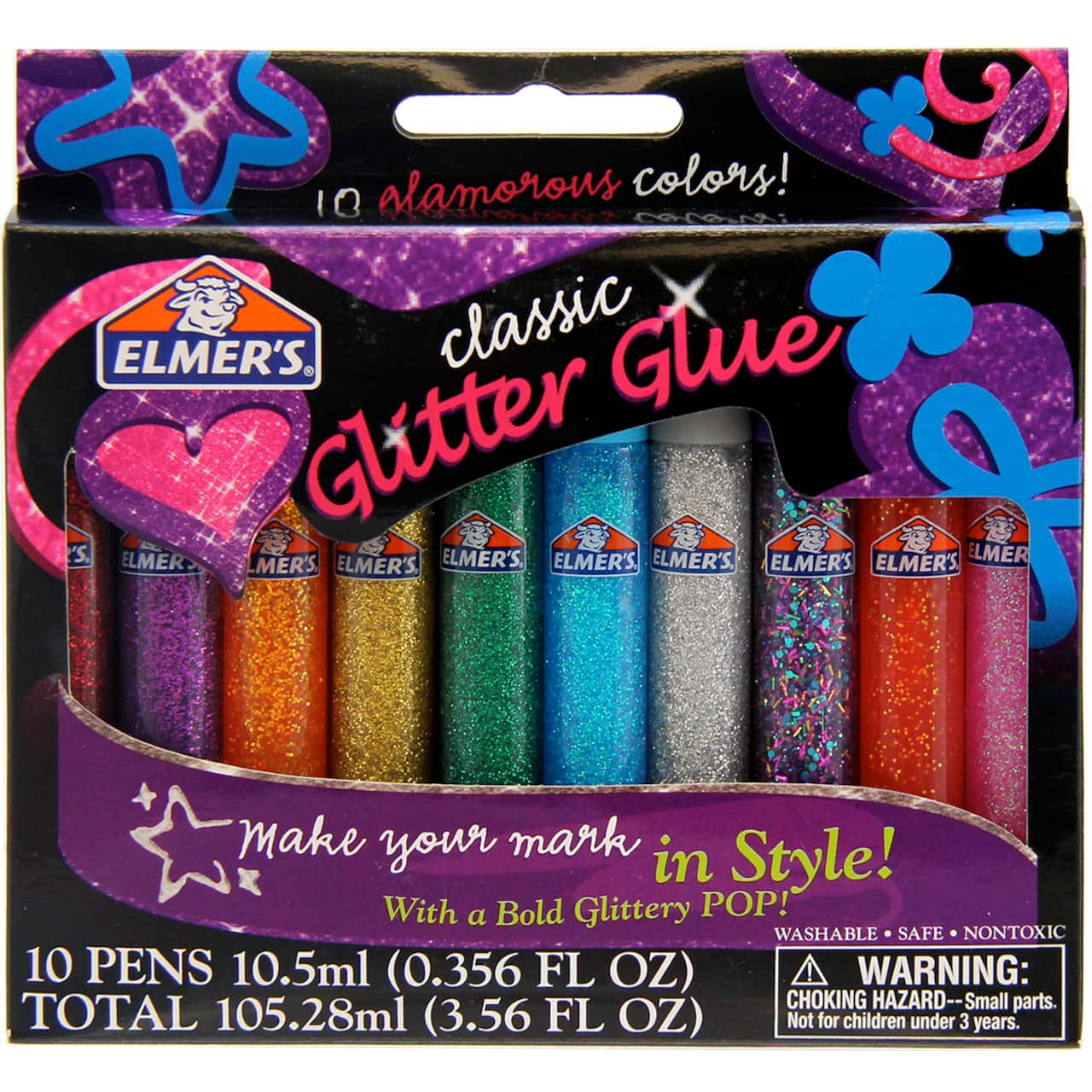 Elmer's® Classic Rainbow Washable Glitter Glue Pens